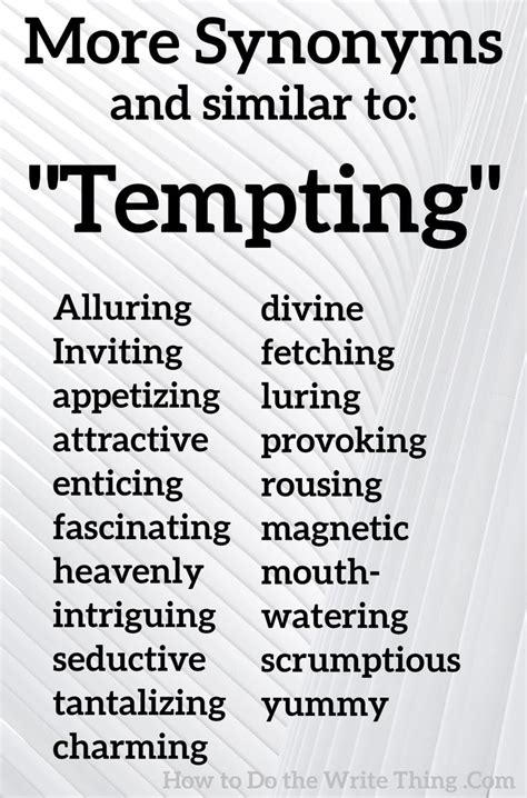 tempting synonym|other word for tempted.